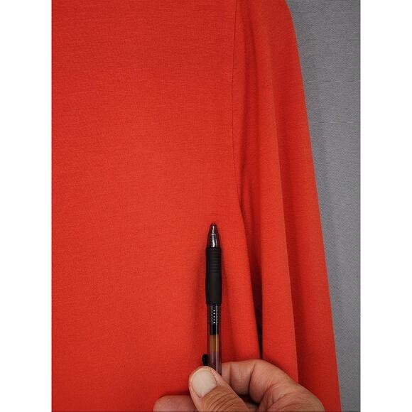 Eileen Fisher Shirt Womens Small RDLOR Long Sleeve Rayon Stretch Made USA Top - Picture 4 of 16